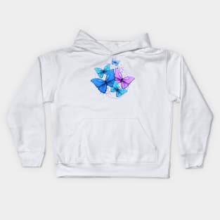 Flying Butterflies: Delicate Whimsy Kids Hoodie